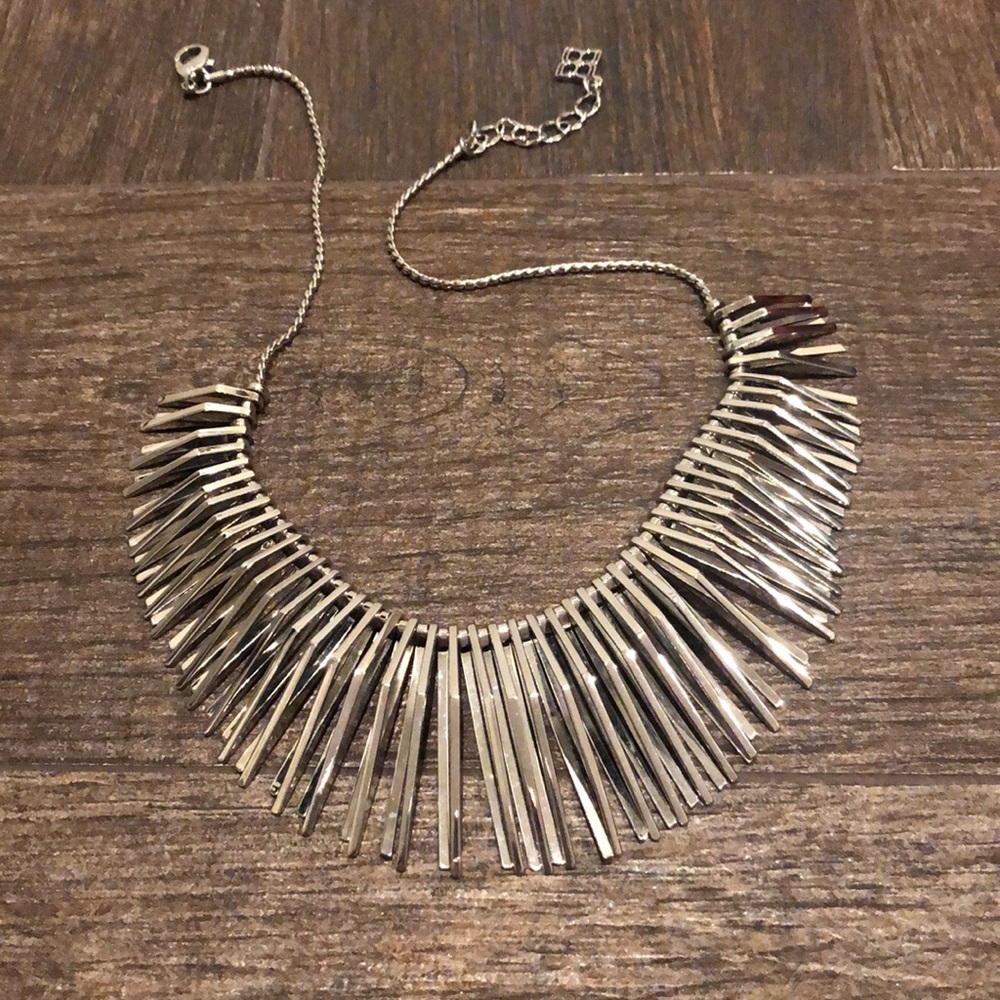BCBG Silver Collar Necklace